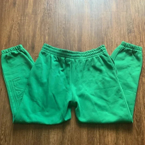 Lacoste Money Green Jogger Pants Men’s Large Leg Graphic NWT - Picture 6 of 9